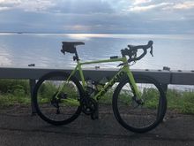 We rode along Lake Champlain for a good bit.