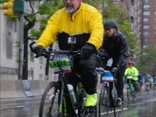 Wet ride during 5 Boro tour 2019.
