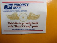 The first prototype of the new sticker
