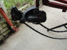 Comes with Sram 4.0 RD, and chain has been scrapped.
