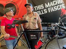 That’s Dave from River City Bikes talking to Chris 