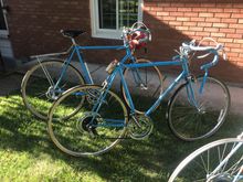 My bike in back and cleaner project one for son.