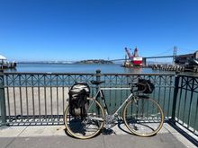 Looking back to San Francisco from the ferry. 