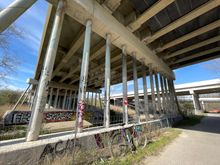 RoadTres on the MUP. This is under i275 north of Michigan Ave. next to the Lower Rouge River.  
