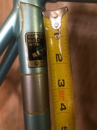Top stripe begins 2 1/2” from the absolute bottom of the seat lug.  I believe mine has the incorrect Reynolds decal for 72 but it’s likely the one you’ll need for 73. I’m not a fan of the vinyl decals on mine and I’m considering redecaling with something nicer if I can find the right stuff.