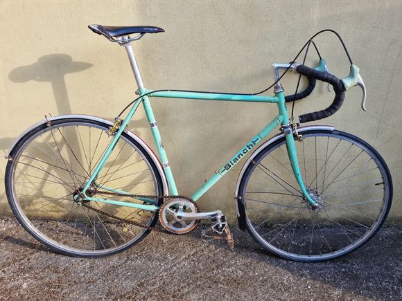 Picked this up today. Previous owner converted to a fixed gear but I intend to restore it back to its former glory.

It is a bit ratty and needs a clean and some tlc, but it seems a solid bike.

Would appreciate any information people may have on it. Has a serial number below the stem of 100-1763