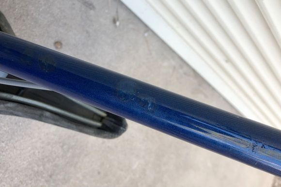 Paint touch ups underside of top tube