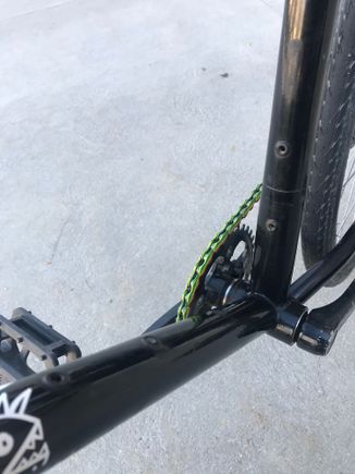 Seat tube ovalized at the BB