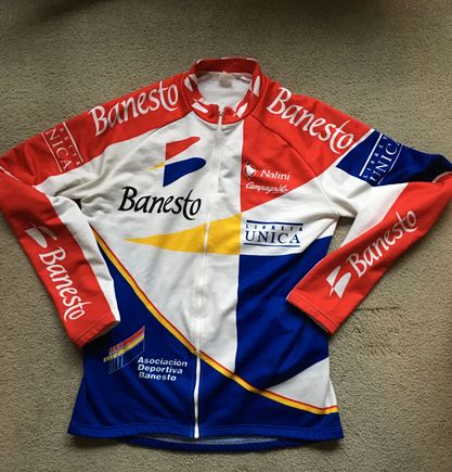 Colorful, and barely fits.  Warm, too.
