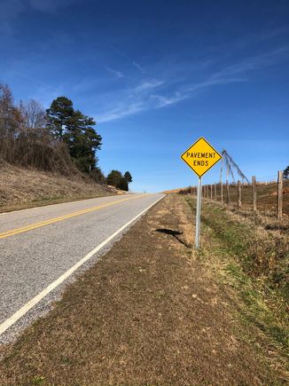 A good sign for a gravel day!