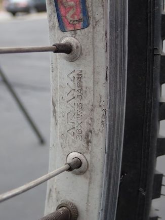 Araya 26x1.75 alloy rims