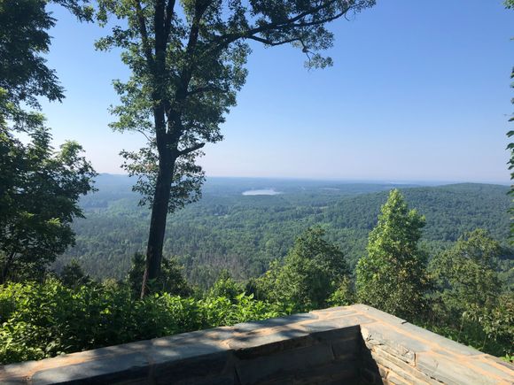 A view of Badin Lake in the distance.