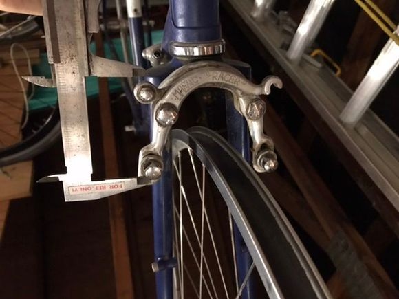 Calipers set to 68mm