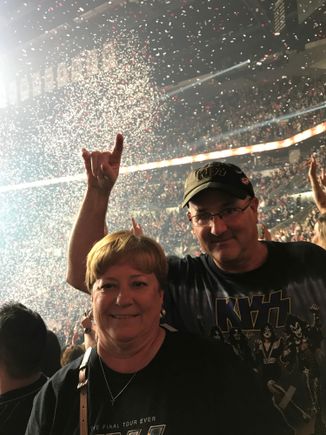 At the concert fun times. 