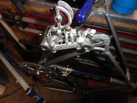 The red wheels are supposed to go faster, but they just kinda clash with the blue and silver of the frame.