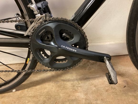 Upgraded Ultegra crankset