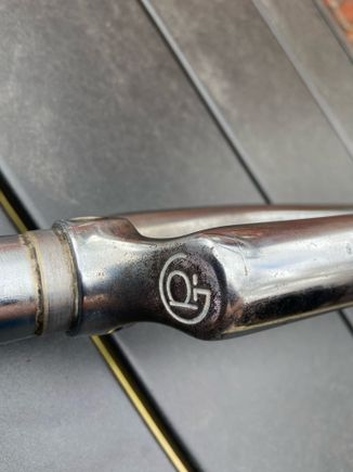 Chrome was pitted through. 