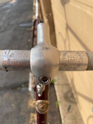 Original stem and original bars. The bars have never seen tape.