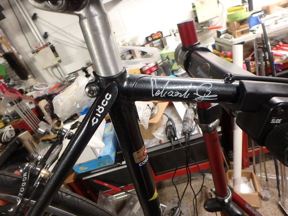 Some of the detailing on the frame.