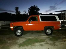 I painted it orange so I can find it in the snow bank.... 