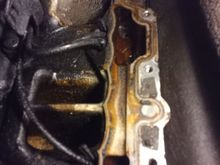 Driver's side intake manifold.