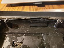 The other side where there was a crack in the outer edge. These outer edge repairs were applied only with acetone which worked really well.