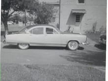 My first car. 1954 Kaiser with a 56 Chevy 265 V8 in it. Dual exhaust powerglide Chevy Trans. This car ran and sounded so good. Only around 900 produced in 1954. The firm was getting ready to leave the USA and build in Argentina.