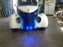 firewall and grill painted, jammed the rest for future completion after body work ....hope you guys enjoyed the very brief overview of this one.  lots of pix during the restomod project