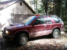 My ride at my cottage. Found a side road with sum mud.