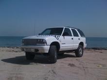 Beach. That is the Arabian Gulf behind me