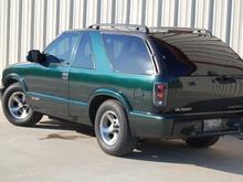 My truck in a parking lot.