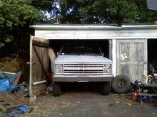 doesnt my truck make my garage look puney? haha