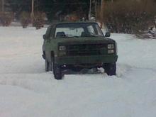 in the snow