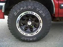 Ion Alloy Wheels 15X7 Wrapped with 235/75R15 Kelly Safari TSR
