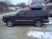 18" rims with 255/55's overall 29.1 inches tall