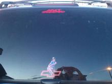 Back window, cuz I'm particular about aesthetics