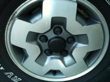 Plasti Dipped all 4 center wheel caps.