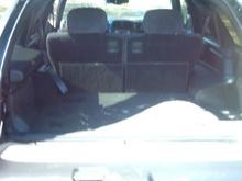 clean cargo area except the bleached carpet spots