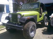 the 74 cj 5 on 35s
