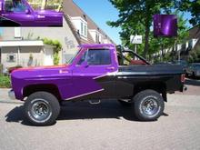 Blazer new paint top less paars