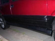 The grey bottom painted black.