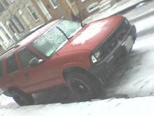 My '96 Blazer during an ice storm.