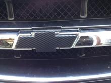 Carbon fiber tape on my emblem.