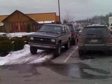 Another pic of the olive garden parking spot :D