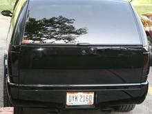 duals with rectangular tips and roll pan