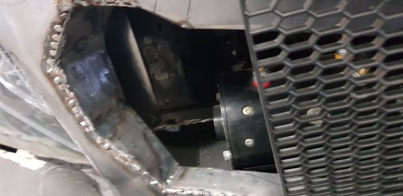 I will heat the plastic up and bend the contour of the inside of the grill.