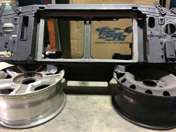 New foam. Support cleaned/ painted.