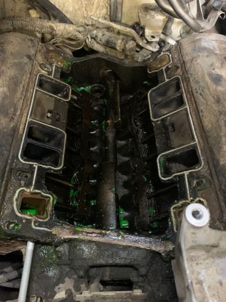 Whole engine opened up