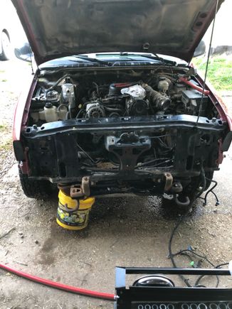 How she sits now. Core support almost ready to come out