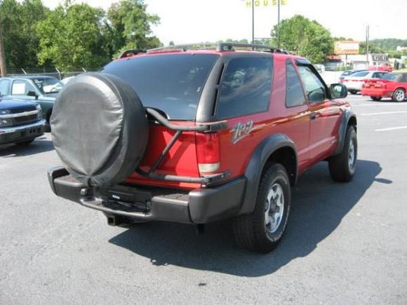 Tire carrier and window trims need painted.